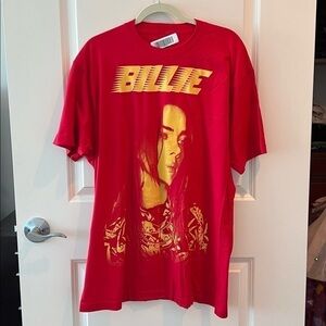 Billie Eilish Orange Portrait Racer Logo Shirt/ Unisex